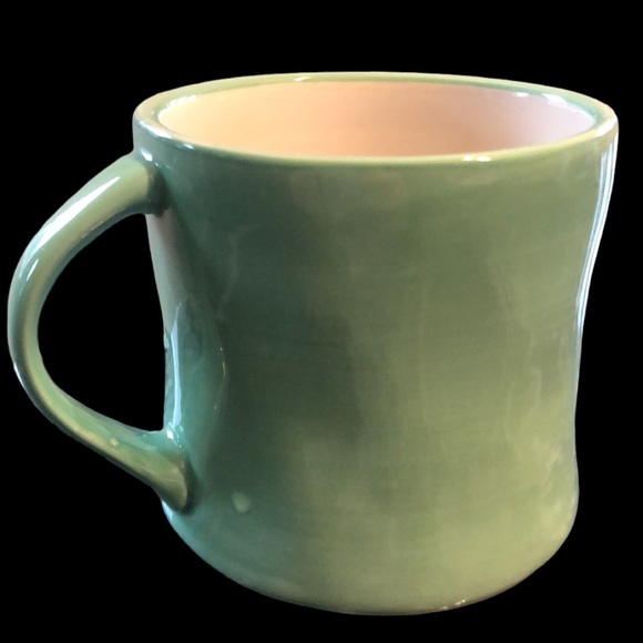 Anthropologie Hand Painted Colorway Mint Green Monogram “S” Coffee Mug - Picture 2 of 4